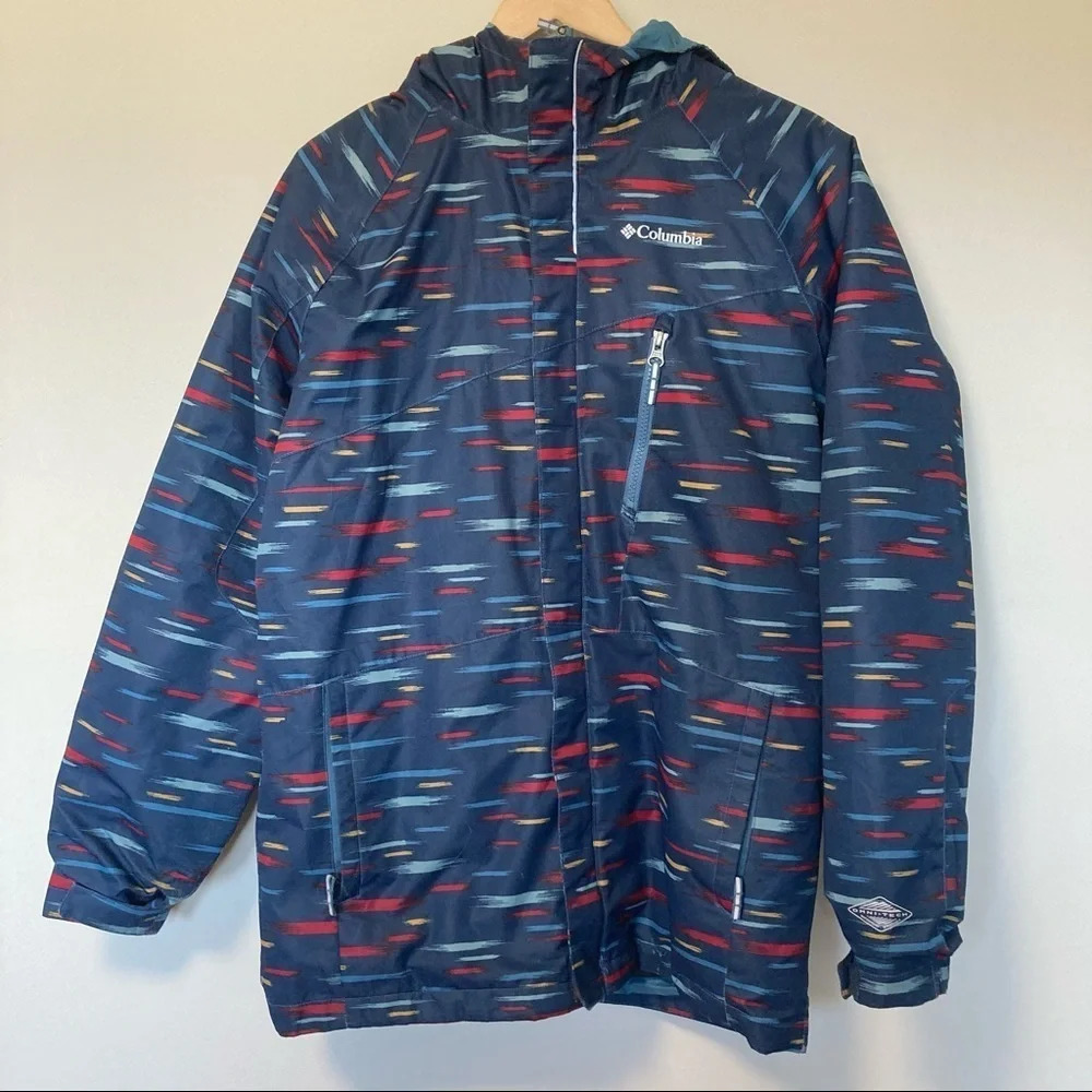 Columbia Kids Jacket - Blue with Red and Yellow Accents